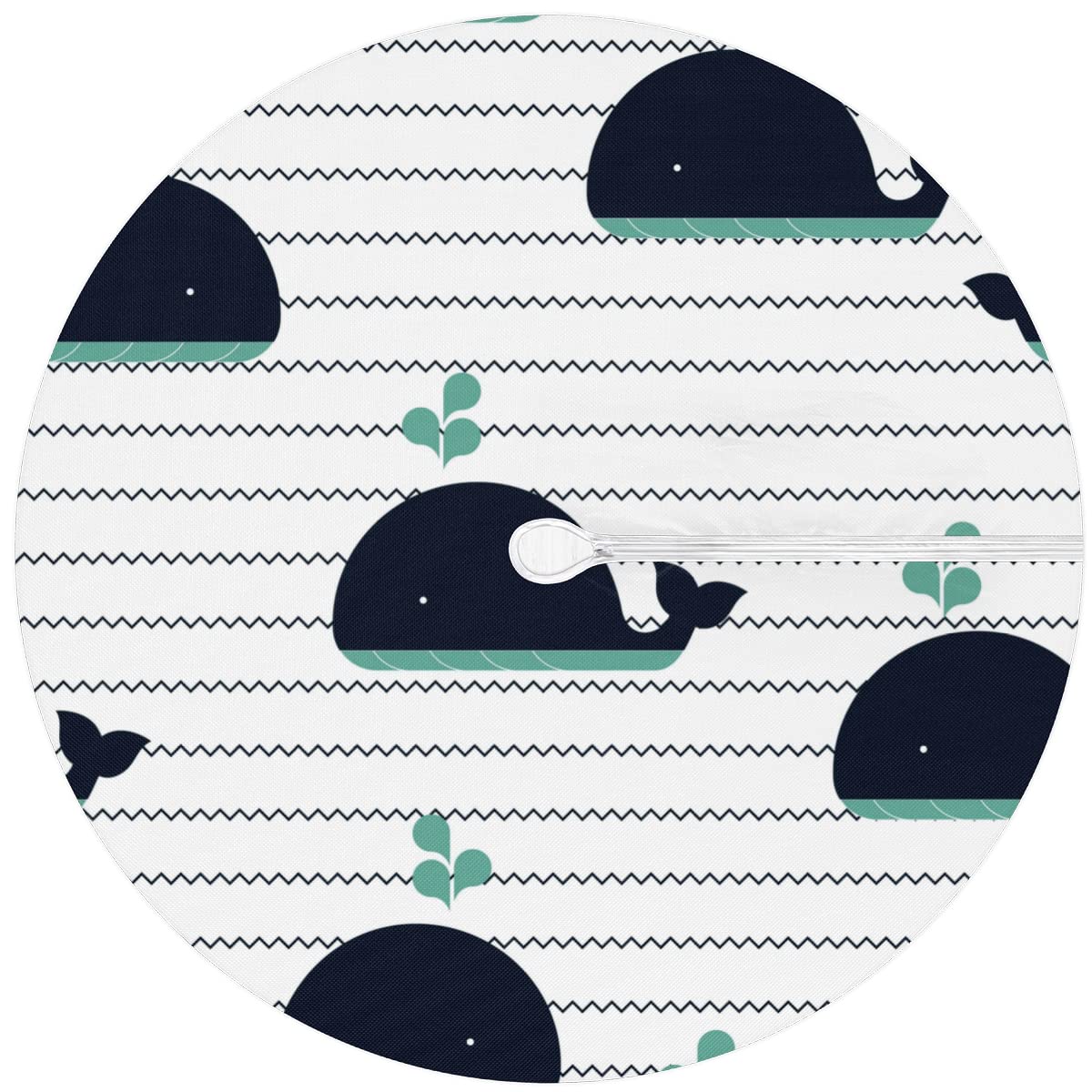 TropicalLife Nappe Ronde Ajustée Rose Avec Fermeture éclair