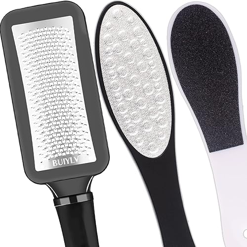 Miniatura 1 de Limas de pie de acero inoxidable pedicura y doble cara lima de pie removedor de piel dura profesional herramienta de cuidado de pies para piel dura