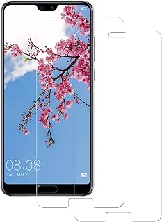 POOPHUNS Cristal Templado Huawei P20, 2-Unidades Protector de Pantalla Cristal Vidrio Templado Premium para Huawei P20 9H Vidrio Real No se despega uellas Dactilares Libre