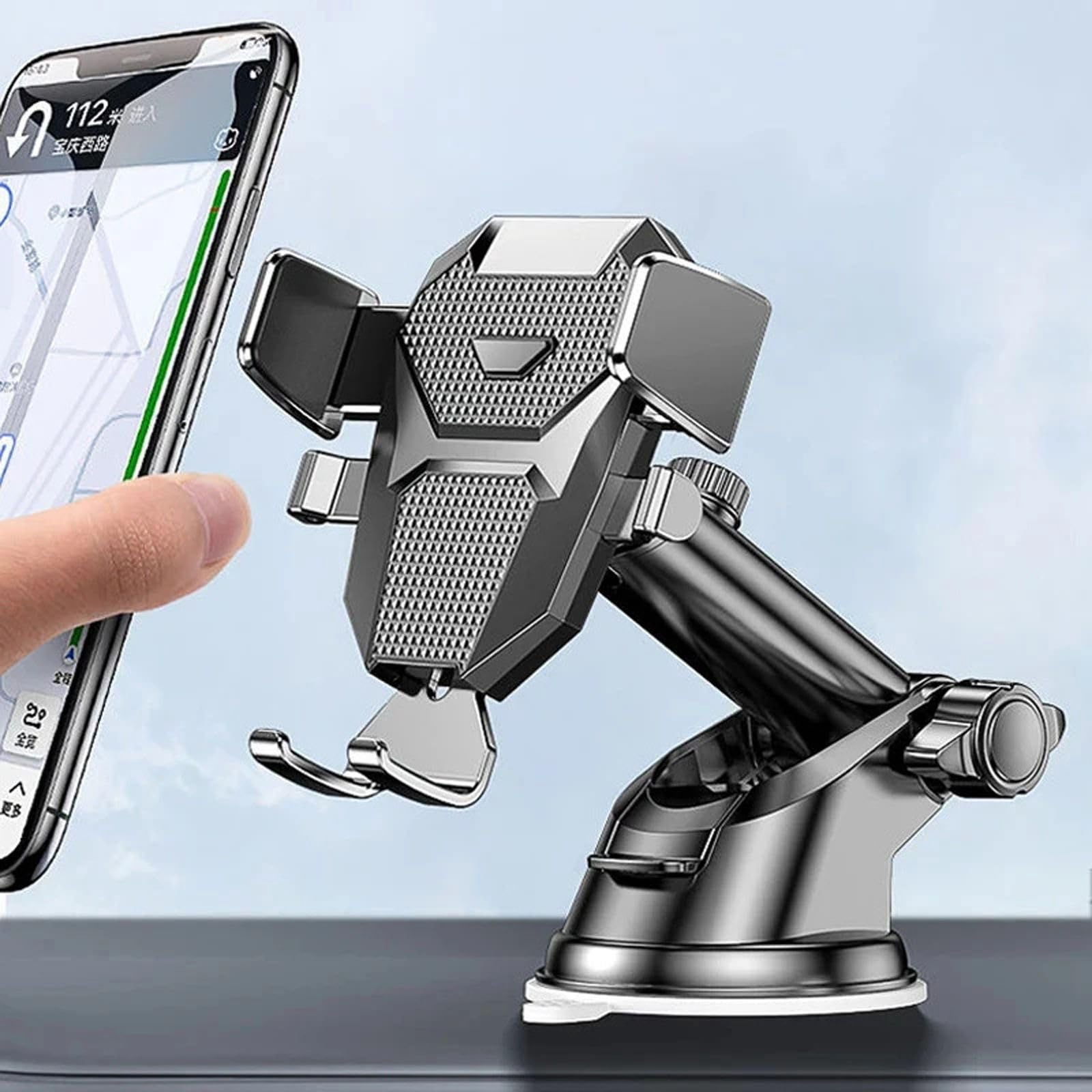 Sucker Uchwyt samochodowy na telefon Samochodowy odpowietrznik Clip Mount Stand GPS Telefon Mobile, pasuje do iPhone'a Xiaomi Huawei Samsung