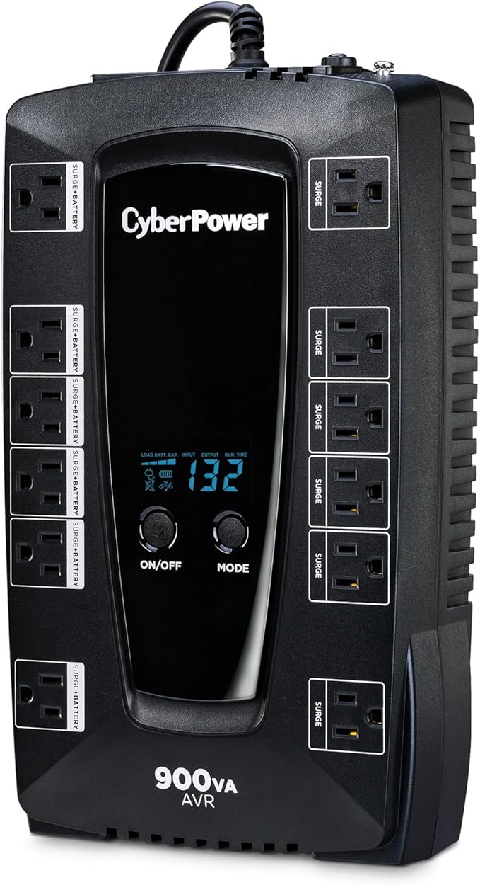 CyberPower AVRG900LCD Intelligent LCD UPS System 900VA 480W miniatura 2