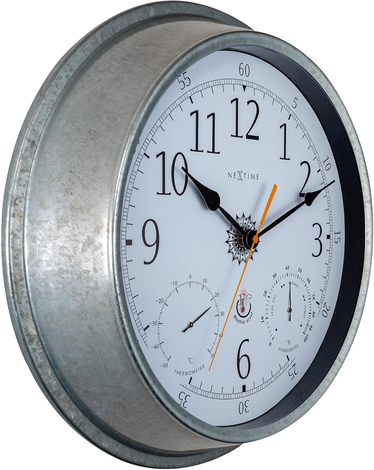 NEXTIME Tulip Outdoor Weather Station Wall Clock