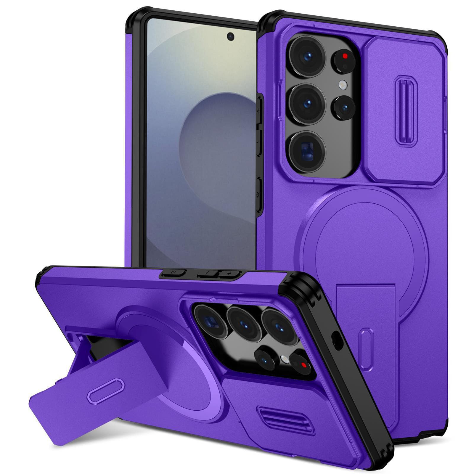 Housse mince Samsung S26 Plus violette idéale pour regarder vos vidéos en voyage