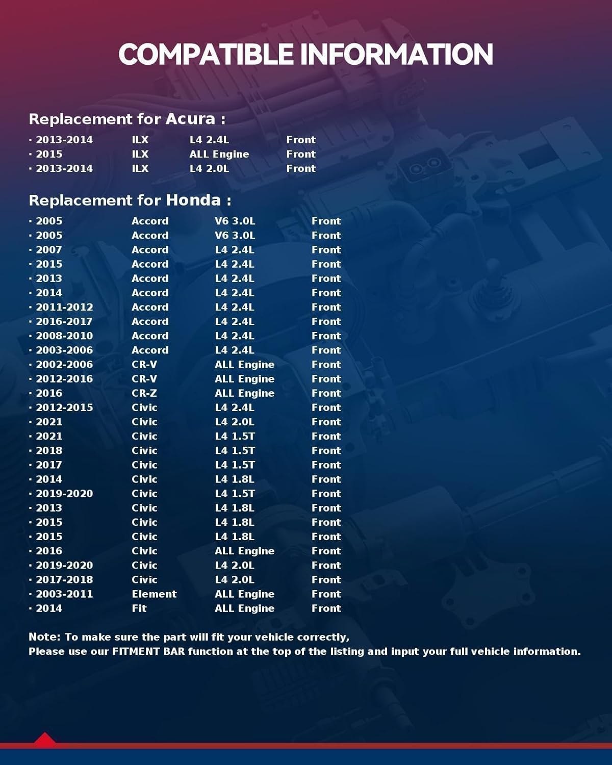 KAX Ceramic Brake Pads Front for Honda Accord 2003-2017, Civic 2012-2021, CR-V 2002-2006 2012-2016, Element 2003-2011, ILX 2013-2015, CR-Z 2016, Fit 2014, Low Noise & Low Dust, Set of 4