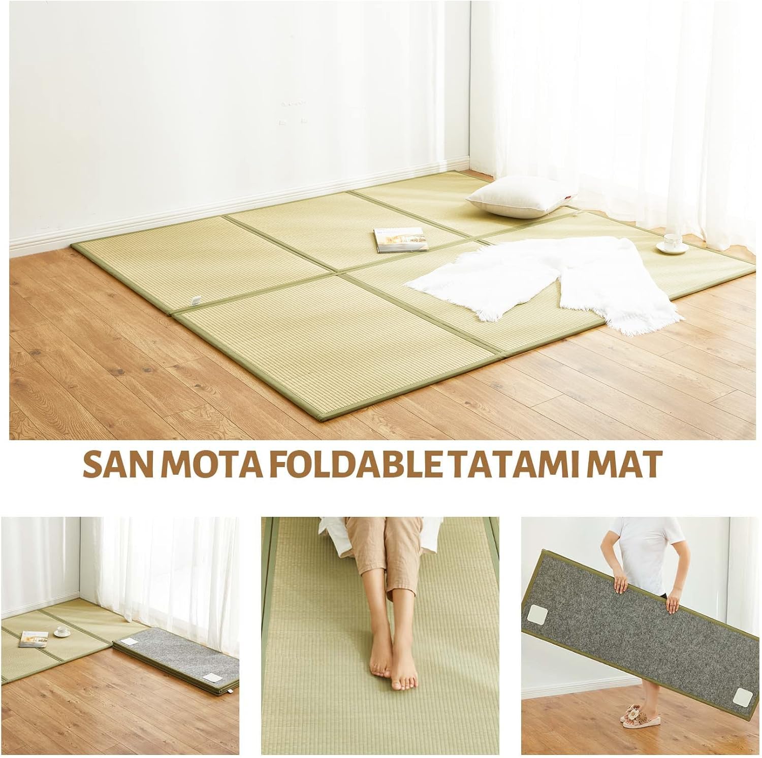 Buy SAN MOTA Japanese Traditional Tatami Mattress, Folds in Three