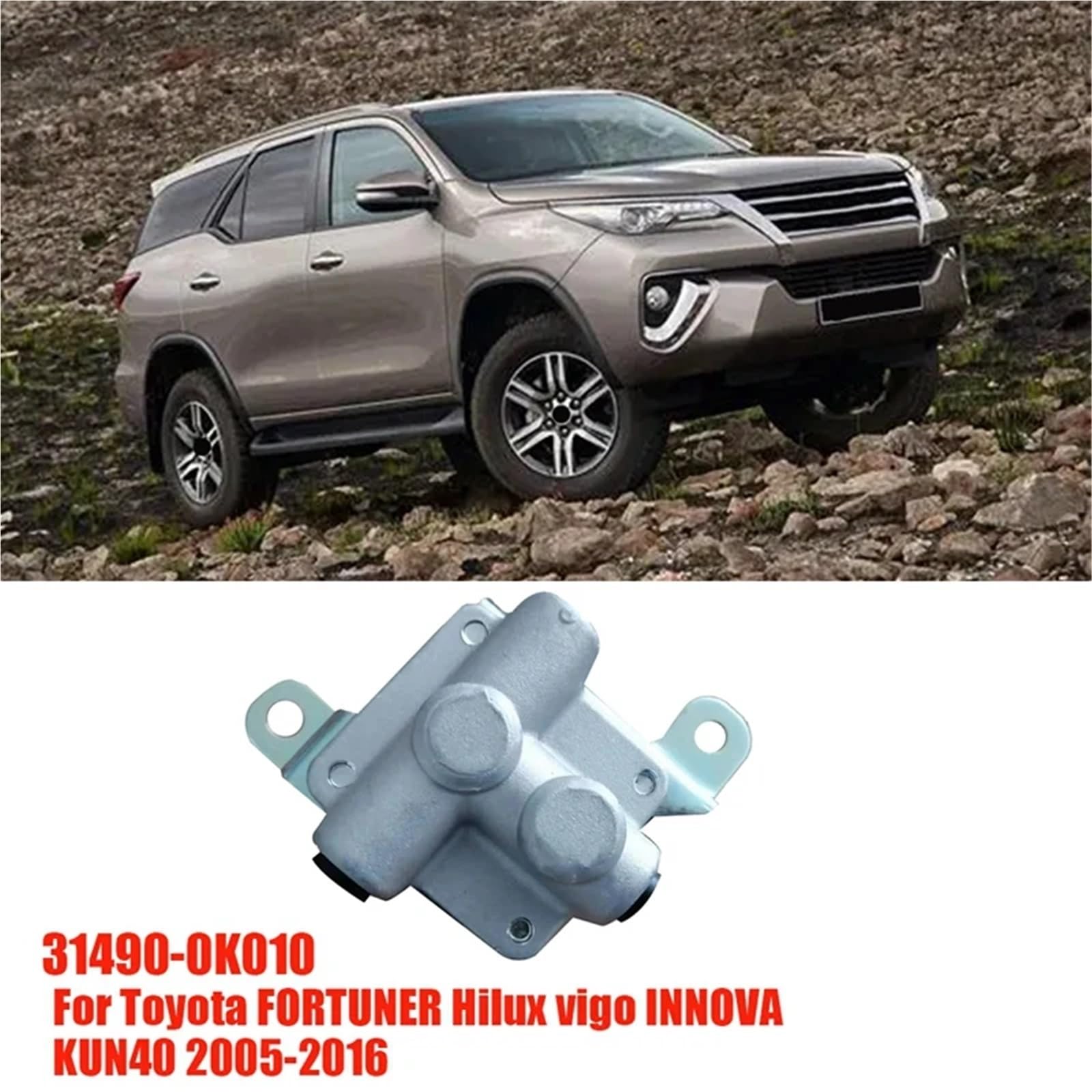 Sprzęgło samochodowe Zawór rozdzielczy sprzęgła samochodowego 31490-0K010 pasuje do Toyota FORTUNER Hilux Vigo INNOVA KUN40 2005-2016 Akumulator