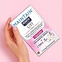 Vista 5 de Monistat Maintain UTI 2-in-1 Test & Pain Relief Kit, 2 Test Strips & 12 Urinary Pain Relief Tablets, 2 Minute Results and Maximum Strength Pain