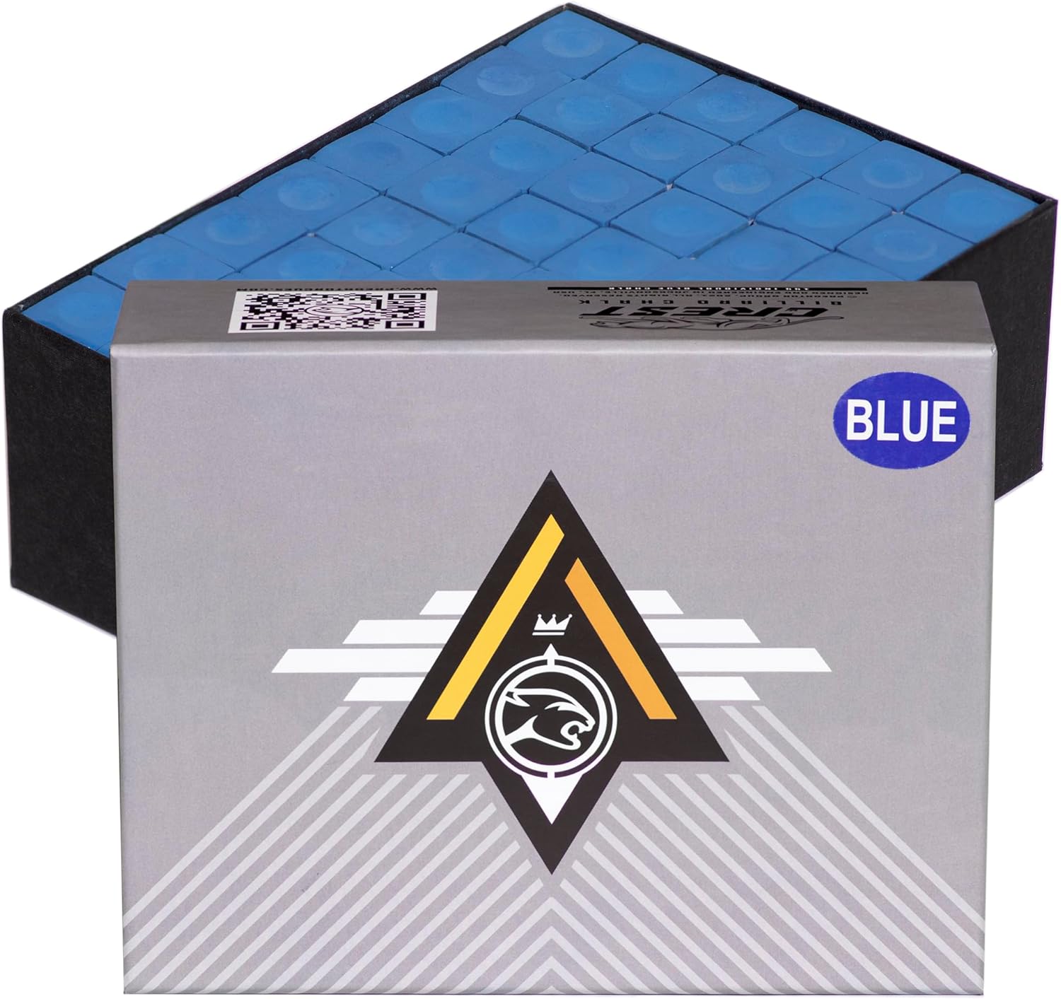 Predator Crest Pool cue Billiard Chalk - 1 Gross - 144 chalks - Blue