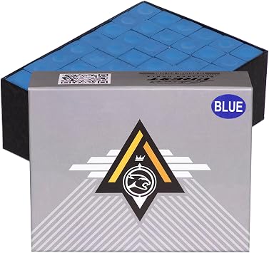 Predator Crest Pool cue Billiard Chalk - 1 Gross - 144 chalks - Blue