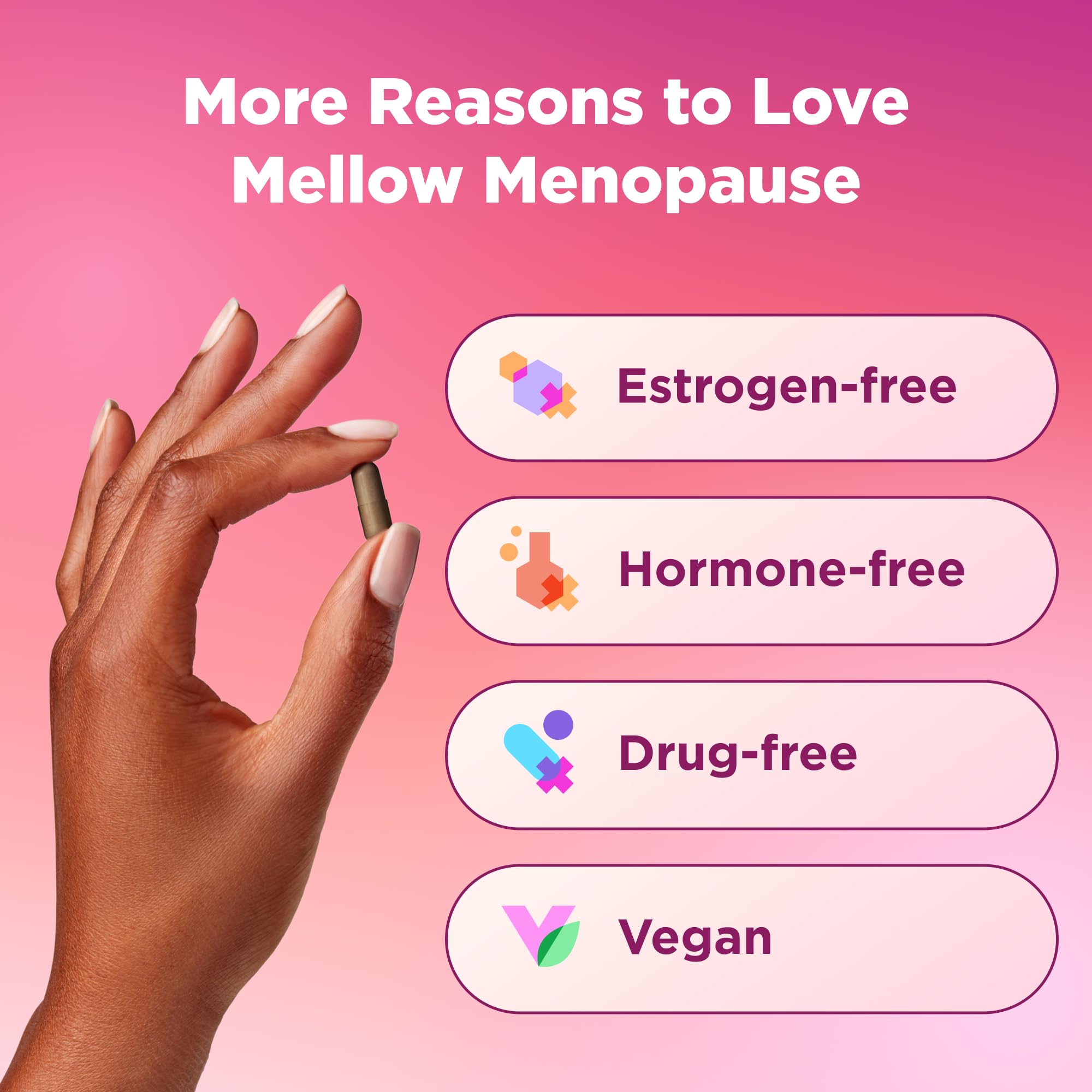 OLLY Mellow Menopause Supplements, Supports 11 Symptoms* - 30 Count — Amazon image 3