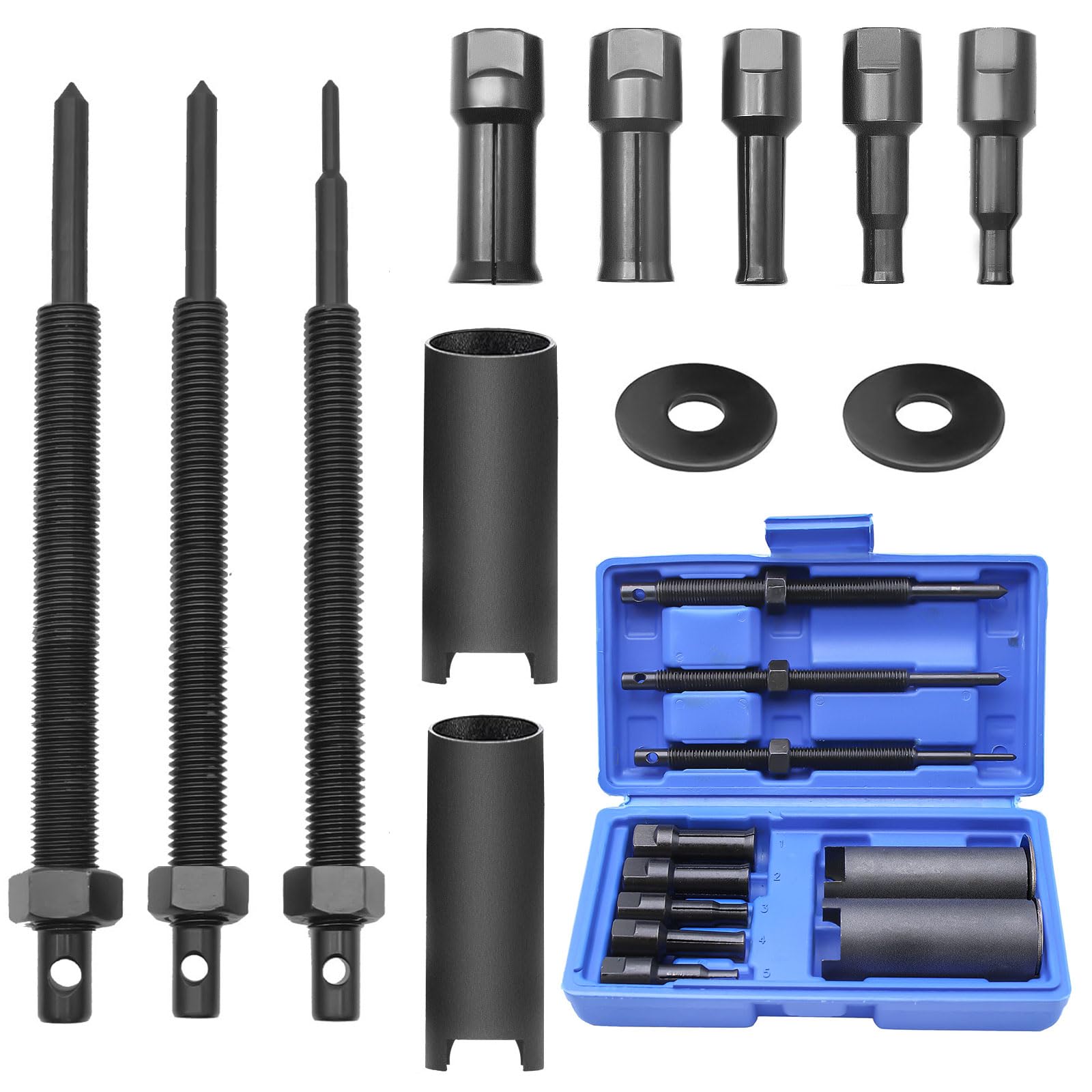 12pcs Motorcycle Bearing Puller Set Inner Tool 9-23mm 5 Sizes Internal Bearing Puller for Motorcycles Bicycles Disassembly