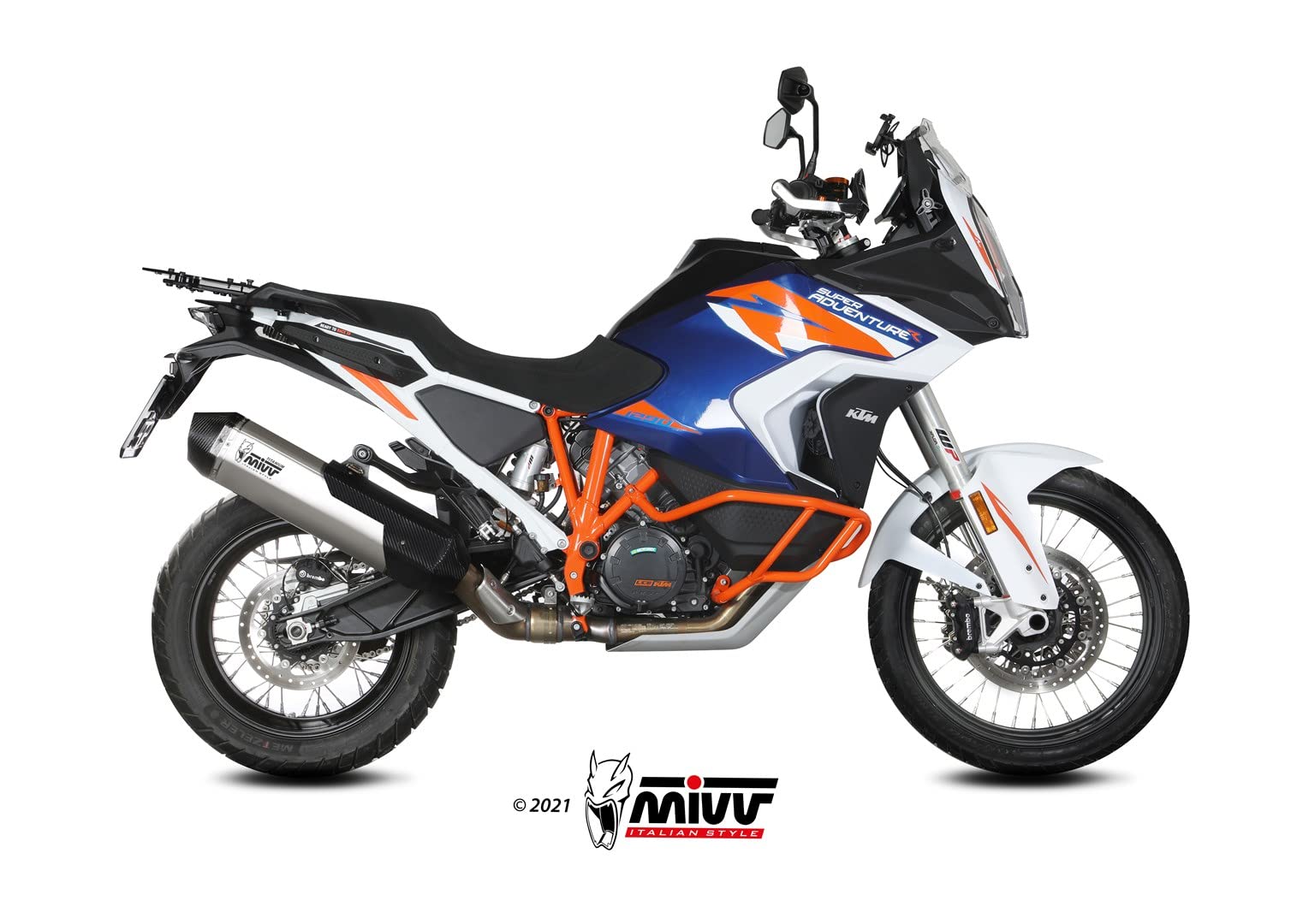 Mivv Wydech do KTM 1290 SUPER ADVENTURE/R/S/T 2021> 2022 SPEED EDGE TITANIUM ORIGINAL