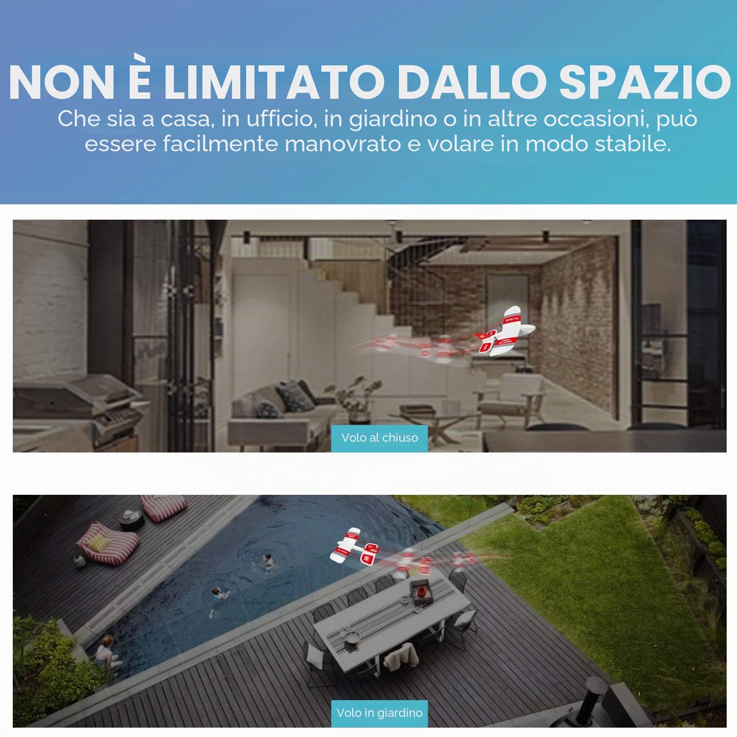 Goolsky KF606 Aereo RC, 2.4G Aereo Volante per Principianti RC Aliante in Schiuma Epp Ala Fissa Aereo in Schiuma Rtf Aereo Scorrevole Modello Giocattoli Regali per Bambini con 3 Batterie
