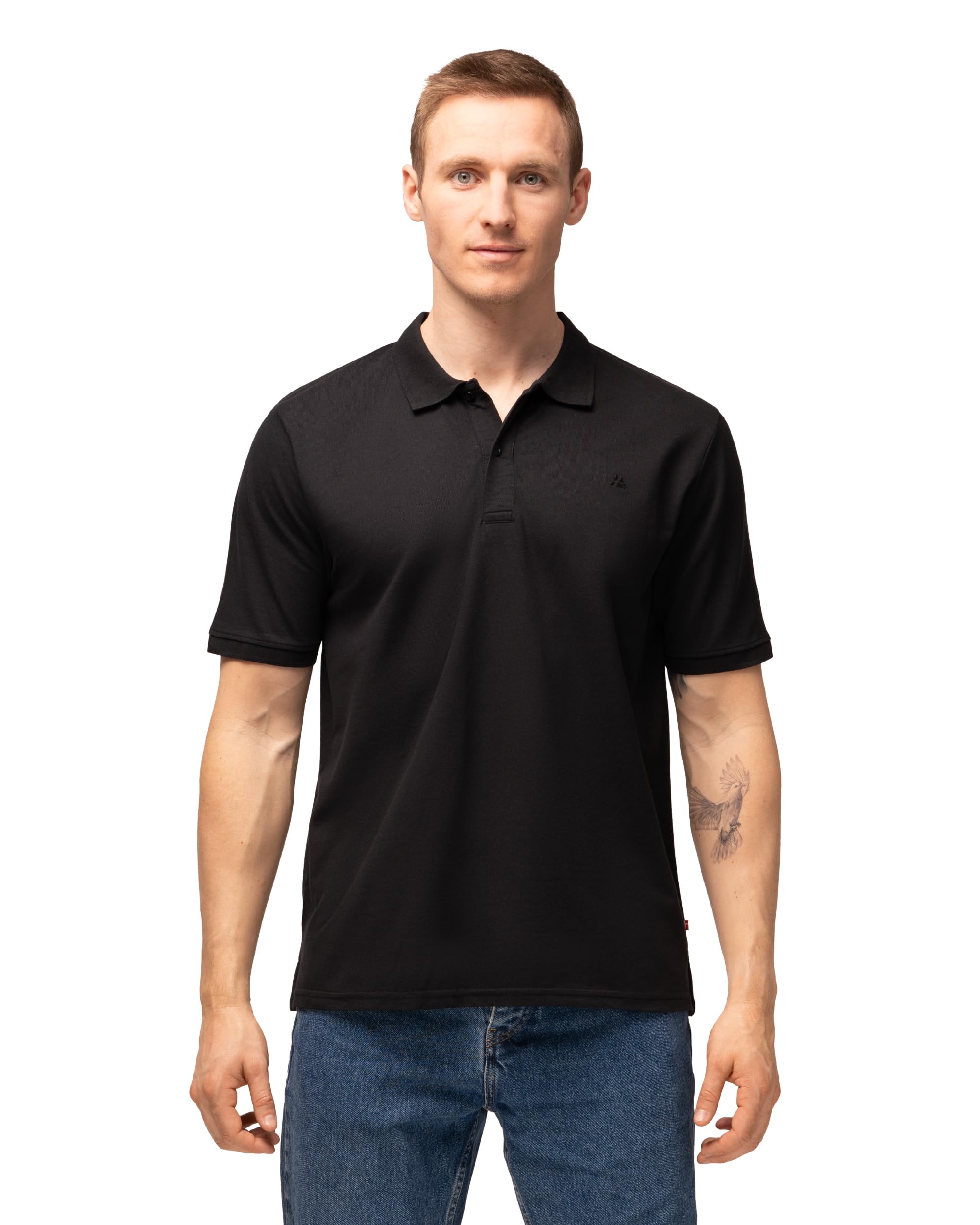 DANISH ENDURANCE Polo Uomo Manica Corta in Cotone Biologico Premium, Polo T-Shirt Uomo, Casual, 1 o 2 Paia