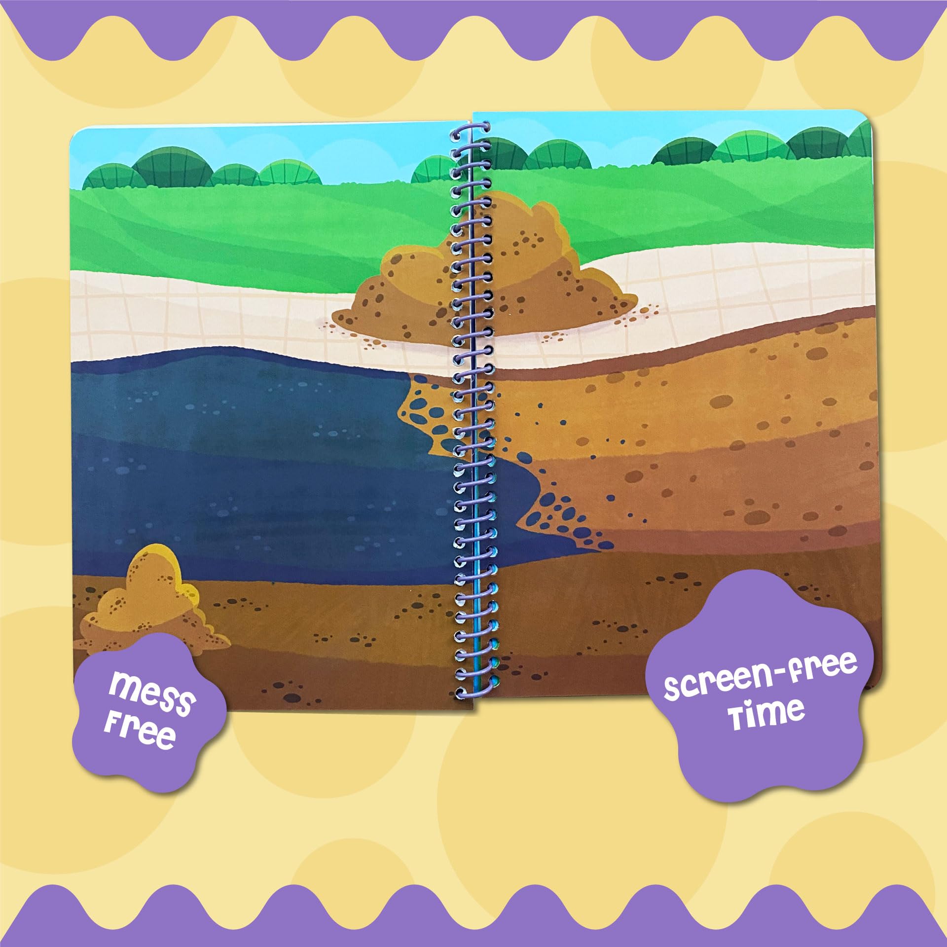 Stick4Ever - Libro de calcomanías de gelatina para niños, impermeable, fácil de limpiar, libro ocupado para niños pequeños con 50 calcomanías de gelatina (vehículos)