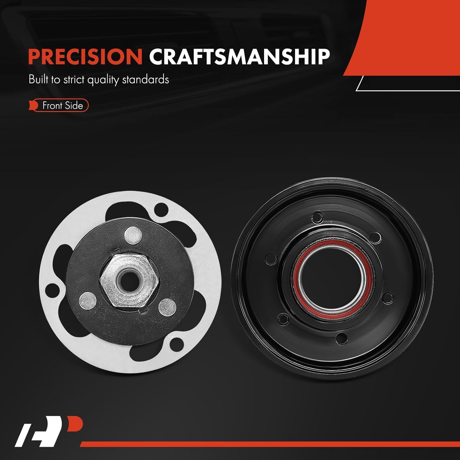 A-Premium Air Conditioner AC Compressor Clutch Kit Compatible with Volkswagen Jetta, Golf, Tiguan, GTI, Arteon, e-Golf, Golf Alltrack, Golf R, Golf SportWagen, Taos, Tiguan Limited & Audi A3, Q3