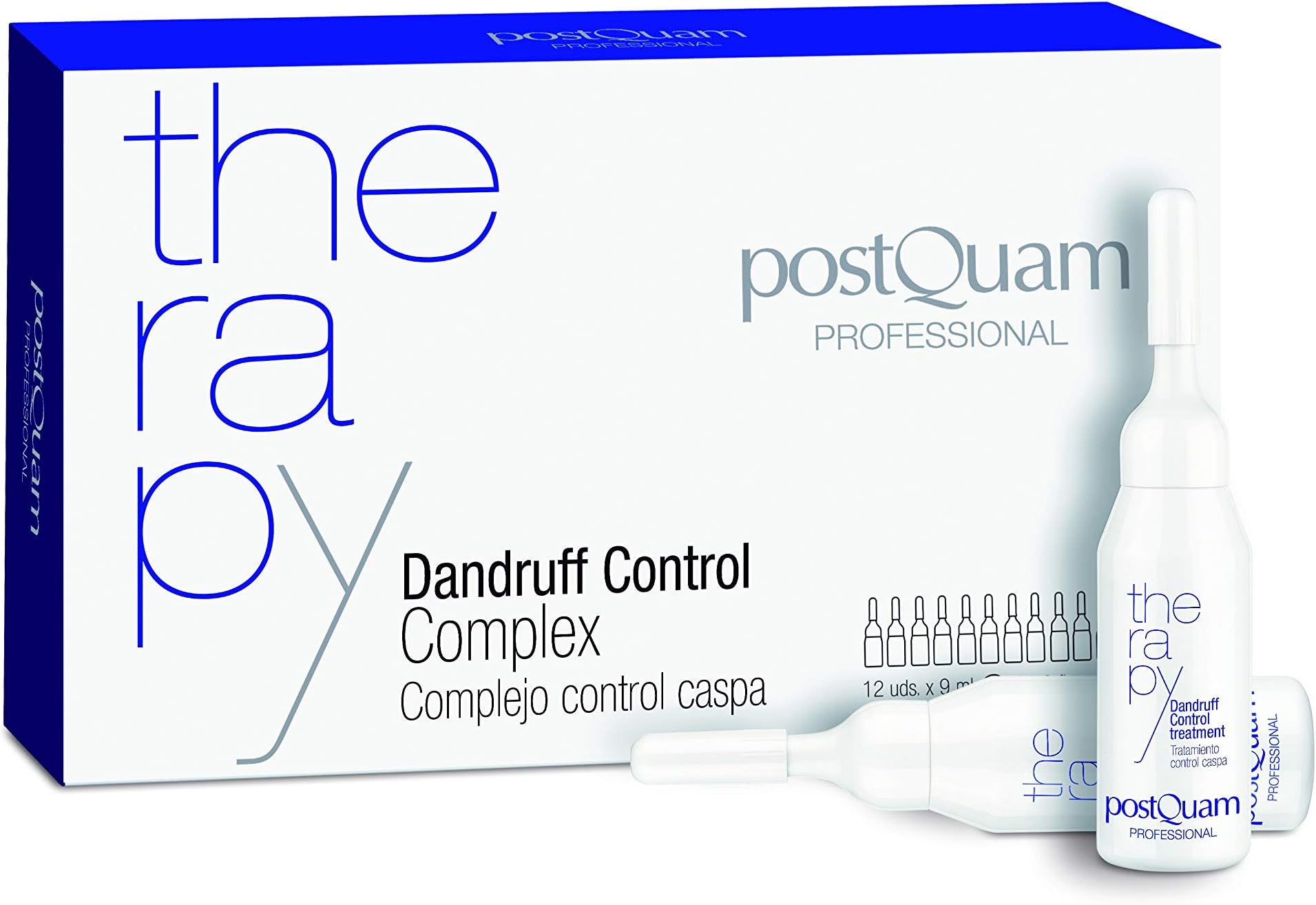 postQuam Professional Dandruff Control Complex 12 Vials - Beauty & Personal Care - Ideal - Daily Use - Personal & Hair Care - All Types of Hair - No More Dandruff