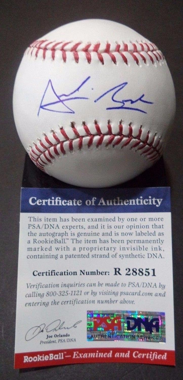 Archie Bradley Diamondbacks Signed Ml Baseball Psa/dna Coa Rookie Graph