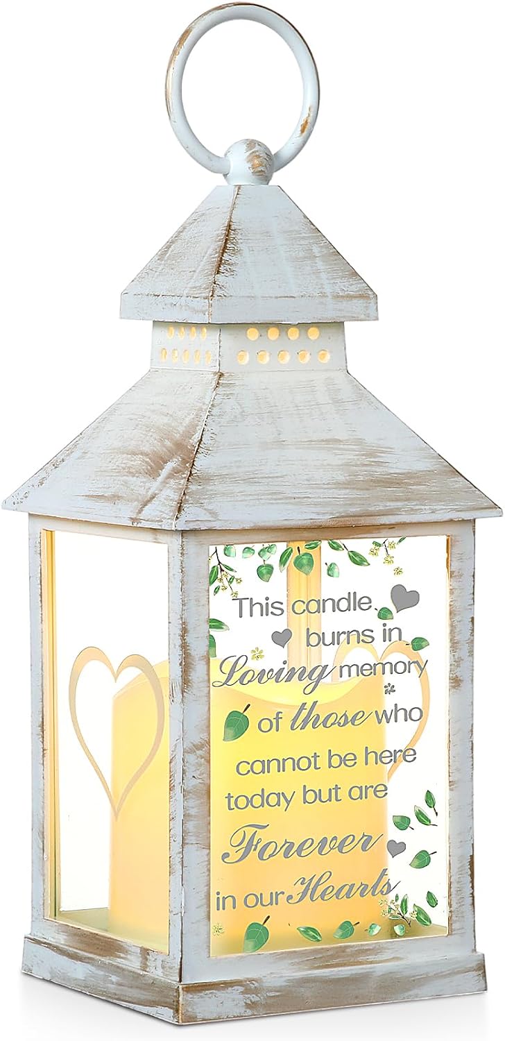 This Candle Burns in Loving Memory Memorial Lantern Sympathy Gift