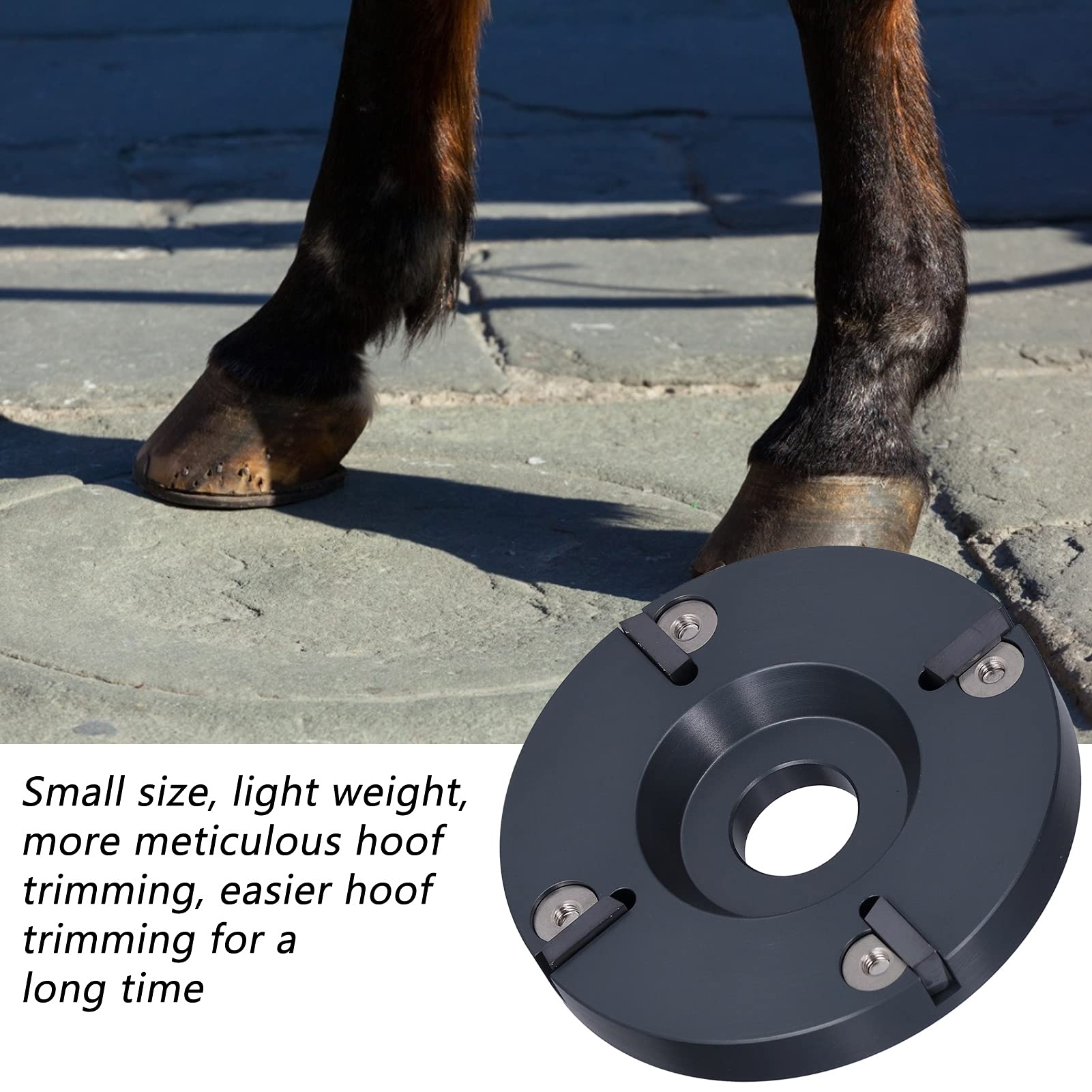 Herramienta de placa de disco de recorte de pezuñas Cabezal cortador eléctrico de aleación de aluminio con 4 cuchillas para ganado, ovejas, ganado, caballos, piezas de recorte de