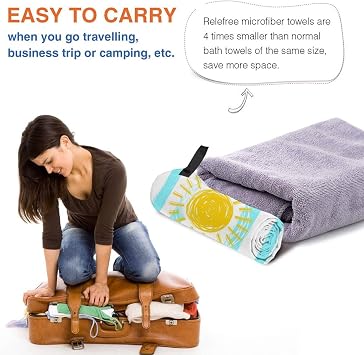 Cartoon SunQuick Dry Towel,Microfiber Towels Bulk for Adults 16x 2297