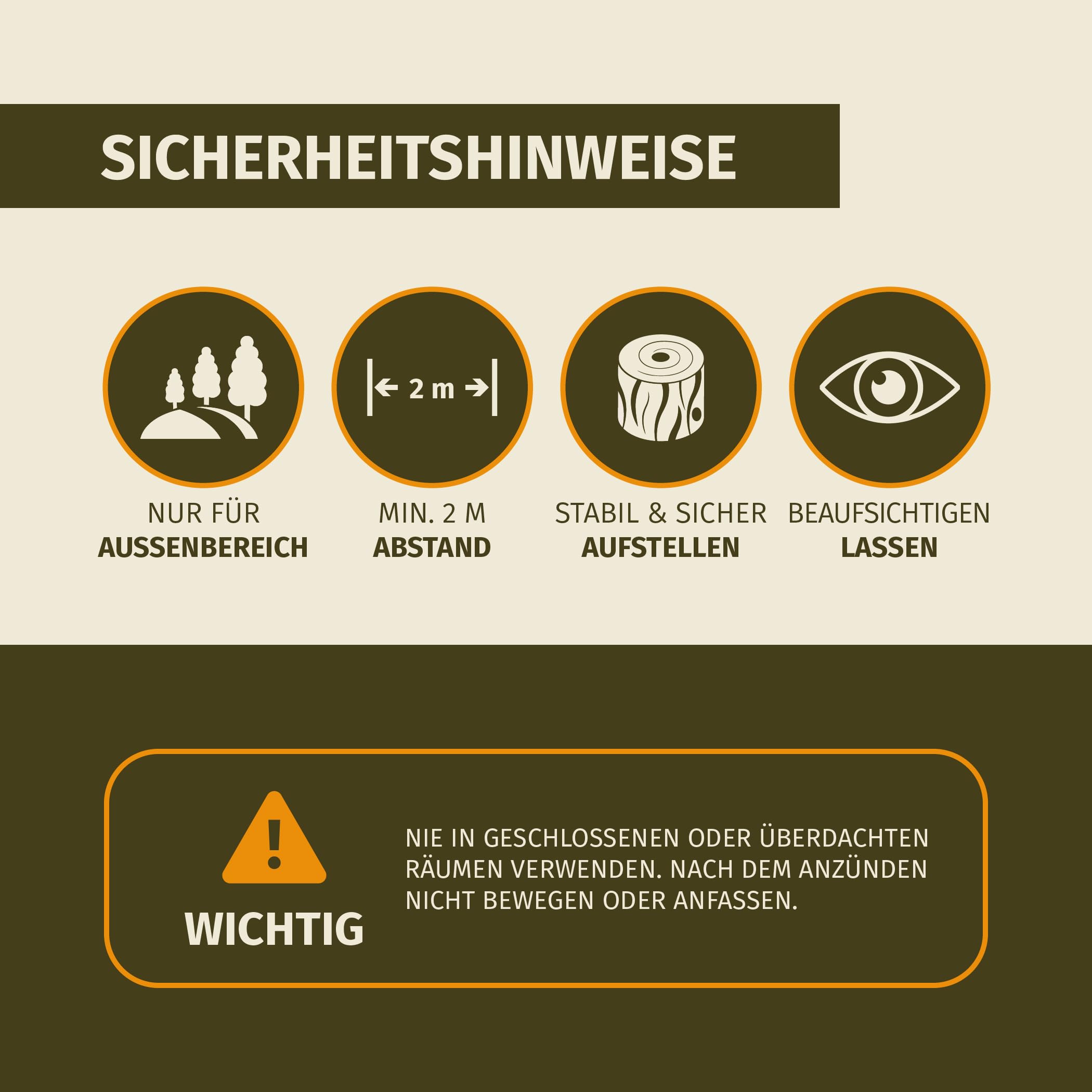 Moritz 6X Schwedenfeuer Citronella Geruch Baumfackel inkl. Anzünddocht Finnenfackel Gartenfackel Fackel Holz Partyfackel 1,5-2 Stunden Brenndauer 20cm hoch