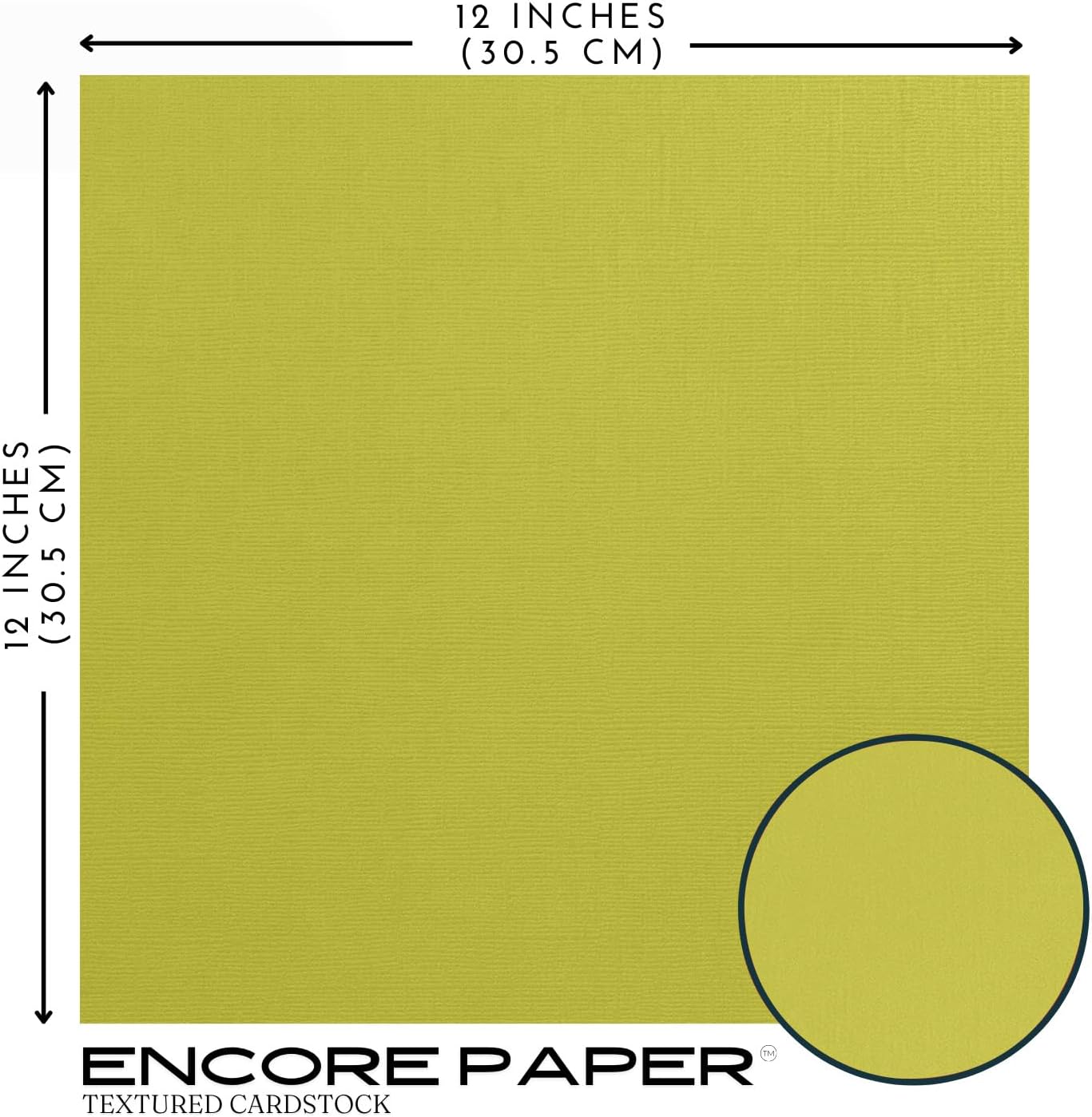 Lichen—12x12 Textured Cardstock | 80lb Textured Green - Yellow Scrapbook Paper | Premium Cardstock for Cricut Cutting | 25 Sheets