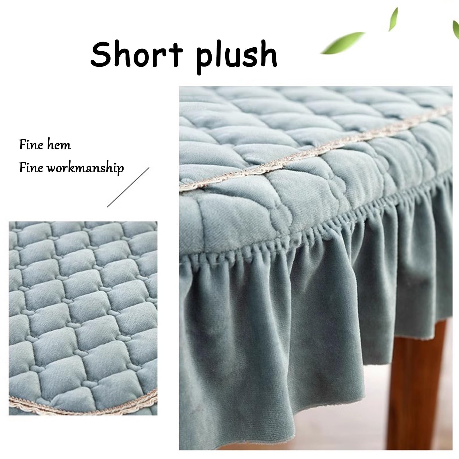 Cuscini Sedie Pranzo 43x40x6,3cm Impermeabili Antiscivolo Con Lacci 30D - 2
