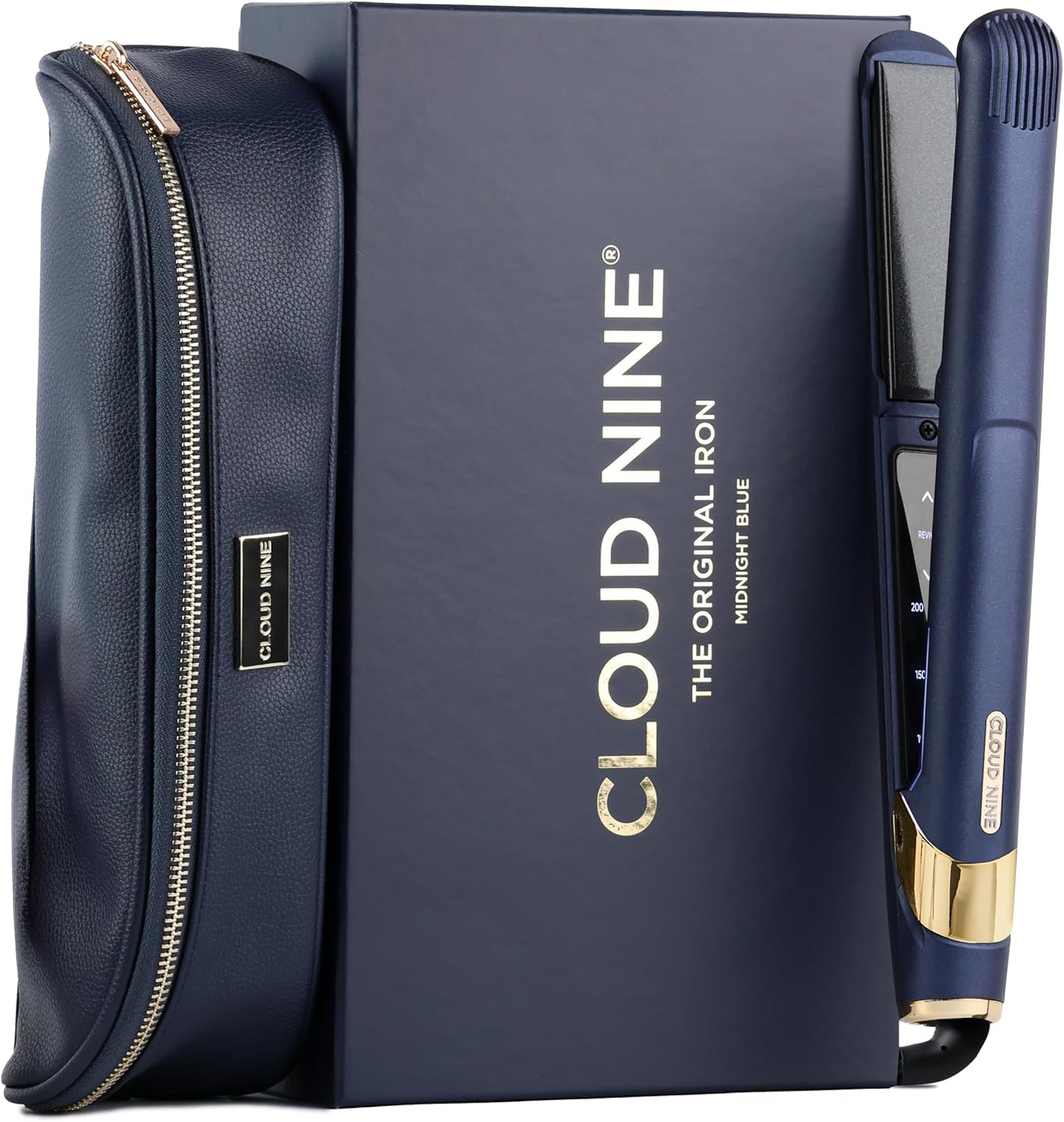 Cloud Nine Original Iron Glätteisen, Haarglätter mit Revive-Modus, Blau