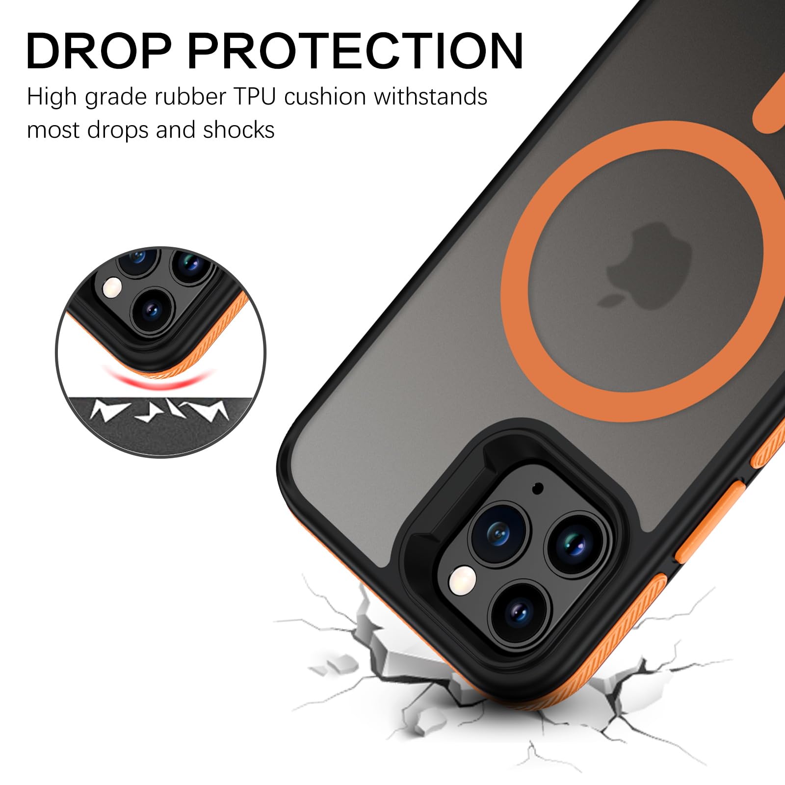 Custodia VENINGO Per IPhone 11 Pro Max Con MagSafe - Protezione Grado Militare, Anti-Giallo, Design Traslucido Opaco, Rosa - 3