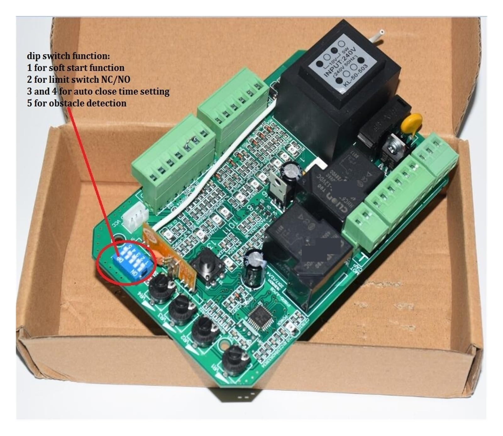 Operadores de portones eléctricos Placa de tarjeta electrónica de placa de circuito de controlador PCB de unidad de Control de Motor de abridor de puerta corrediza de uso amplio para casas particulare