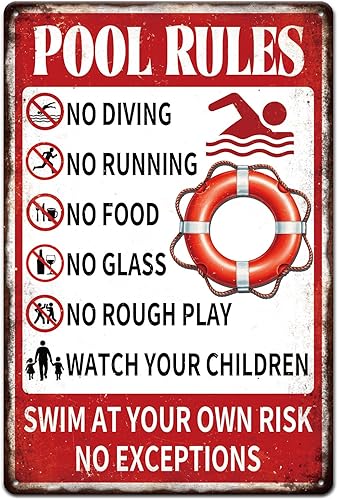 Miniatura 11 de GLOBLELAND Letrero de metal divertido de 12 x 8 pulgadas con objetivo de advertencia vintage, letrero de metal para pared, placa de metal retro