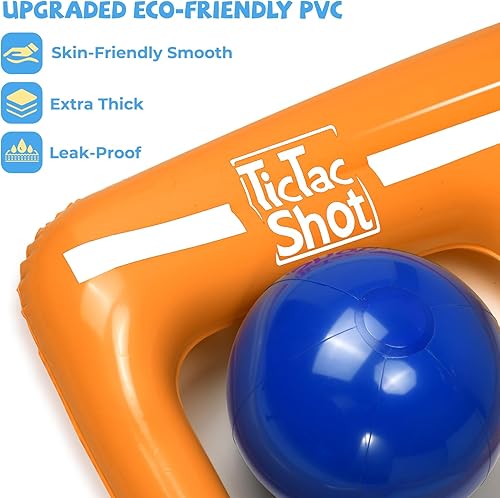 Miniatura 3 de Juego de juguetes de piscina - Juguete inflable de piscina Tic-Tac-Toe con 10 bolas - para adultos, adolescentes y niños de 2 a 10 jugadores