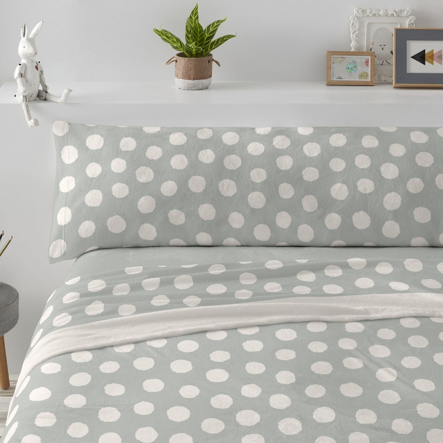 Burrito Blanco | Sábanas de Coralina | Cama de 90cm. (+Medidas Disponibles) | Diseño 993 | Color Laurel (90x190/200cm.)