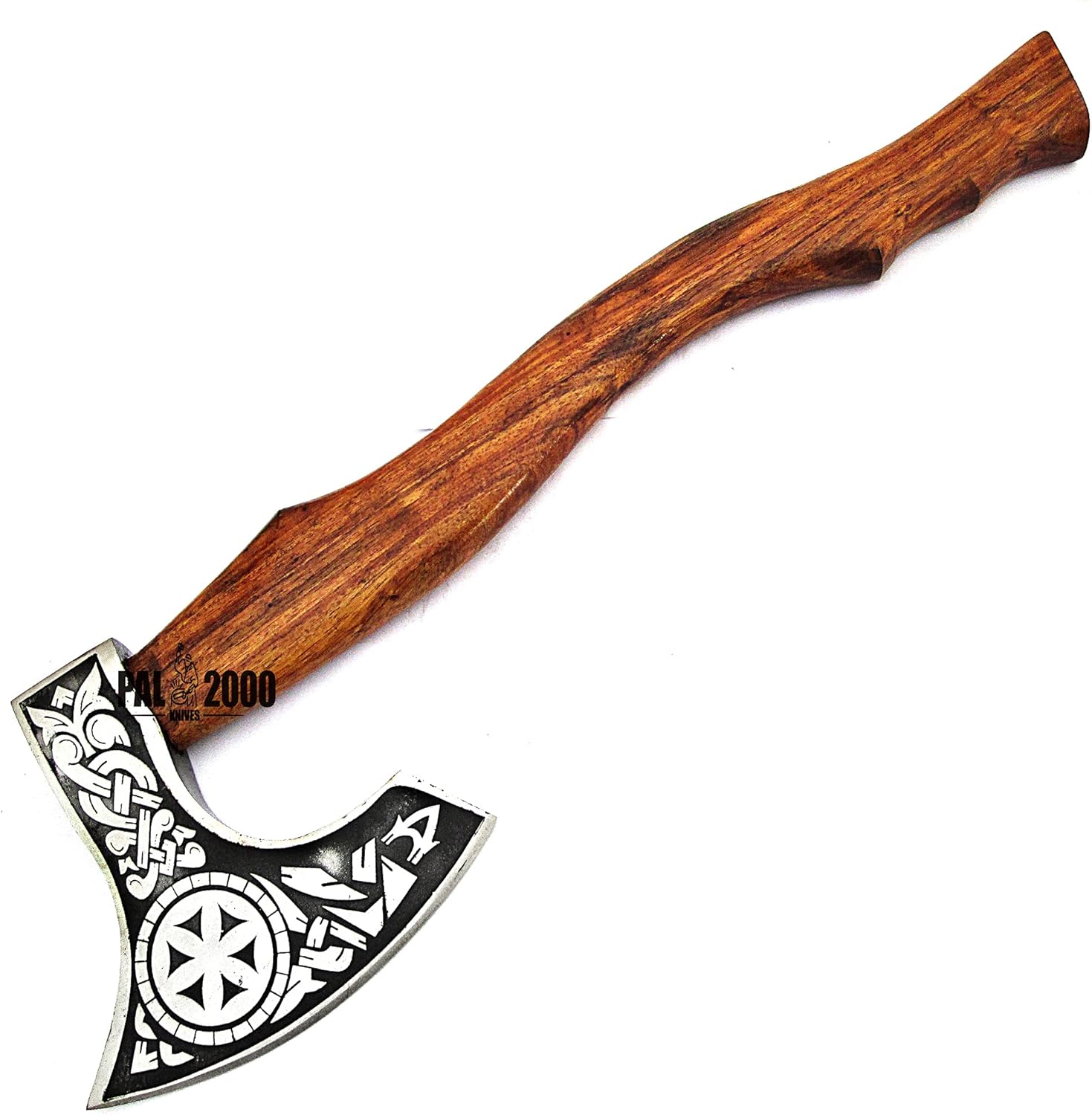 Splitting Axe Camping Chopping Hatchet Viking Tomahawk Battle Hunting Outdoor 9963