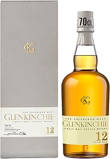 Glenkinchie 12 Year Old Single Malt Scotch Whisky | 43% vol | 70cl | Light Bodied | Sweet & Creamy | Single Malt Whisky Matured at Least 12 Years | Scotch Whisky | Herbal | Drying Finish