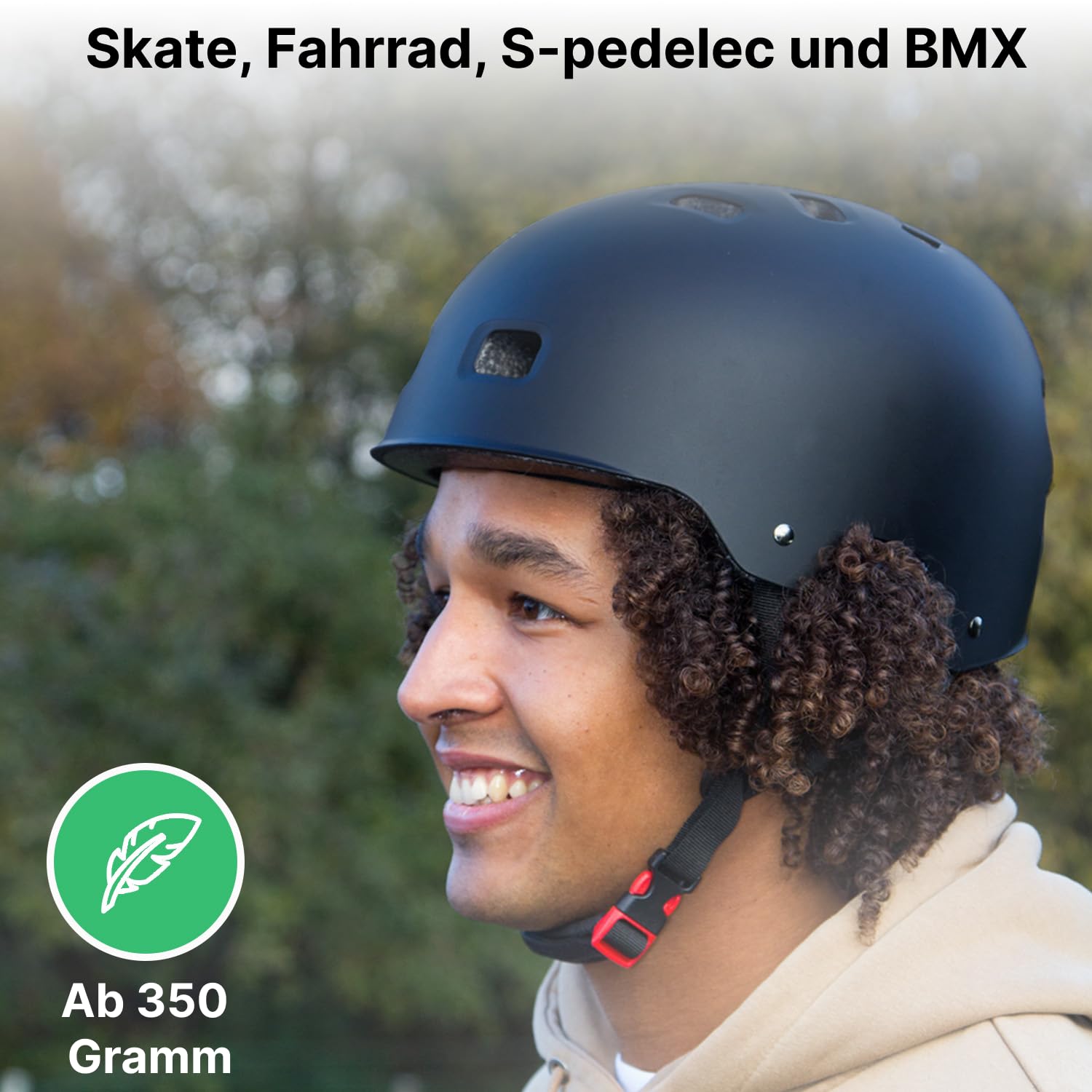 GOOFF Casque de skateboard – Certifié CE & NTA – Casque de skateboard pour adultes et enfants – Peut également être utilisé comme casque de vélo et casque S-Pedelec