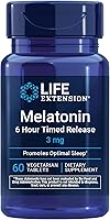 Vista 1 de Tabletas de melatonina de liberación extendida, vegetarianas, de Life Extension, 737870178668, 1, 1