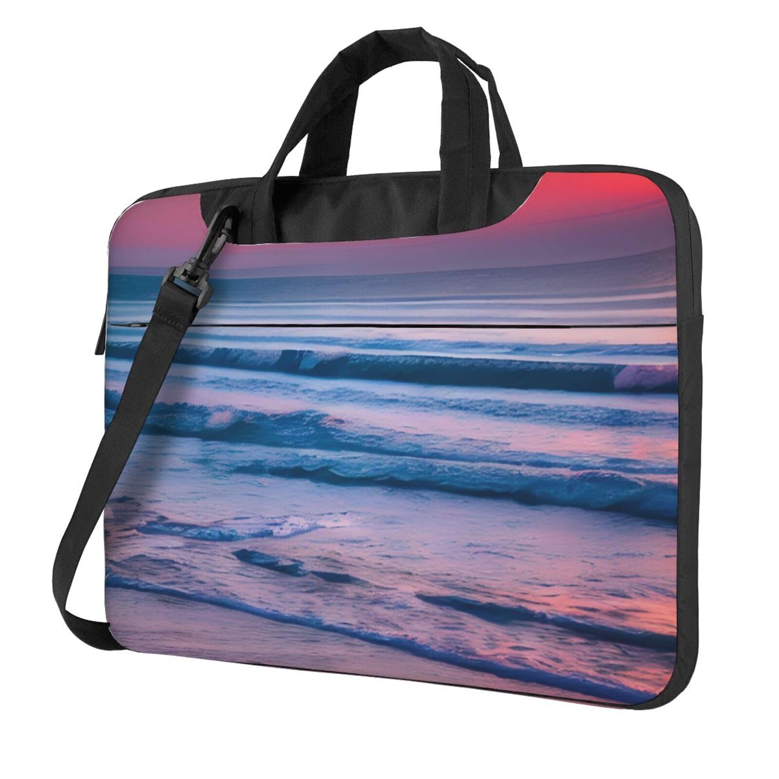 Sac ordinateur portable plage coucher de soleil grande capacité - 8