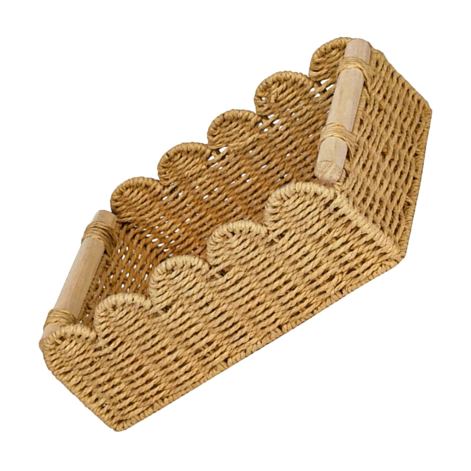 Cesta de almacenamiento de ratán para decoración moderna de granja