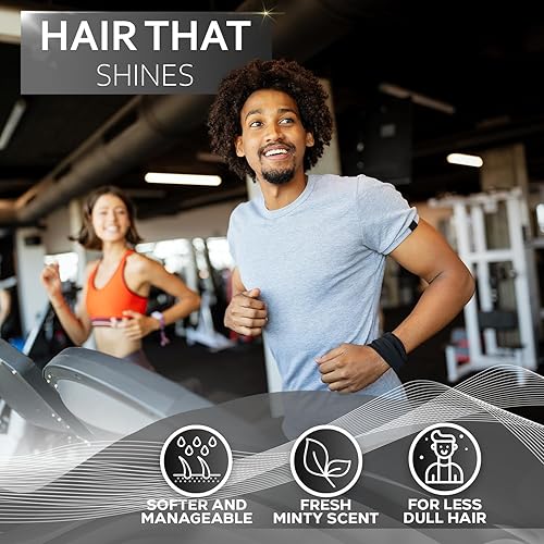 Miniatura 6 de BELLISSO - Set de champú y acondicionador aclarantes sin sulfatos, para hombres con cabello grasonormal, hidratante engrosador, biotina, queratina,