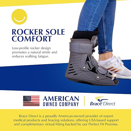 Miniatura 5 de Botas cortas ultraligeras para caminar de carcasa completa, fundidas por aire para lesiones de pies y tobillo, esguince de tobillo, fractura, pie