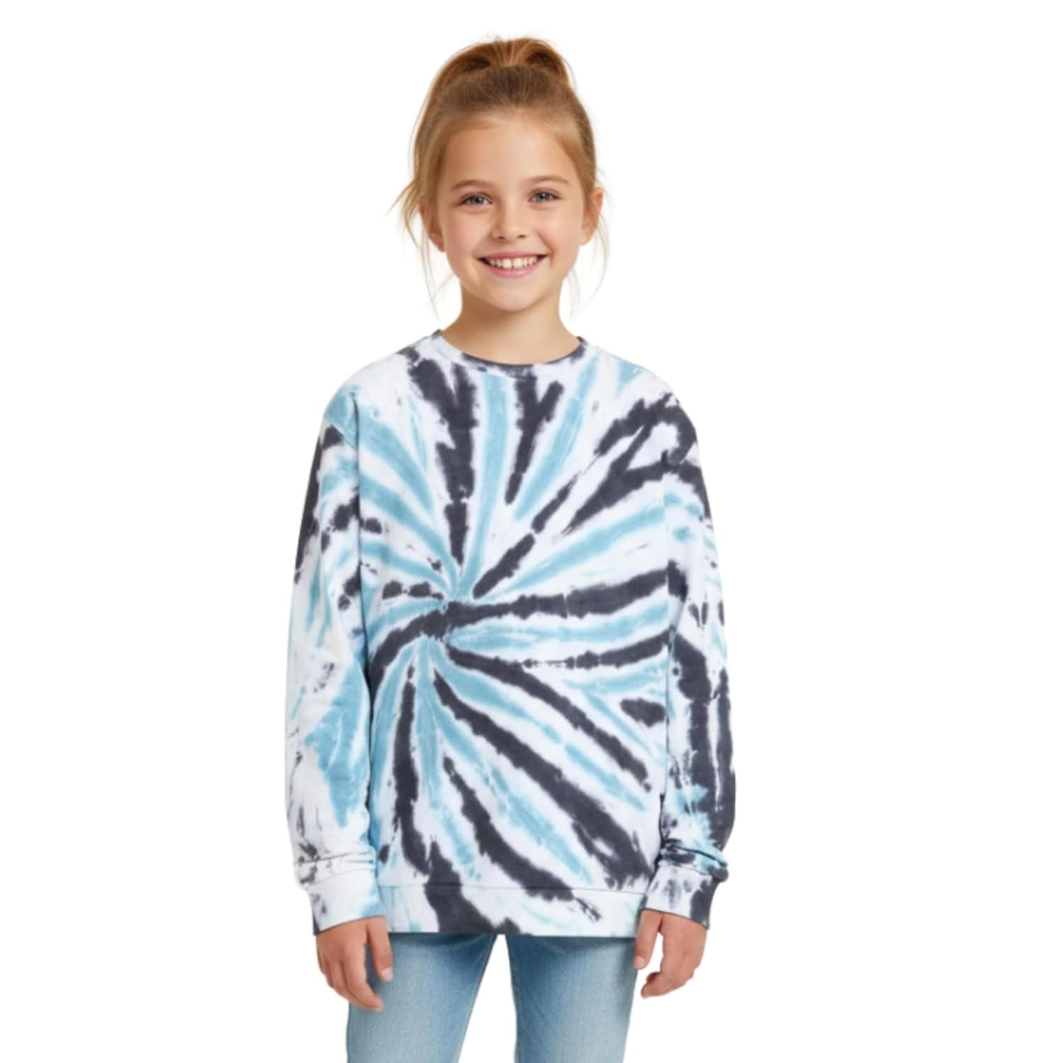 Stories.Label Girl Cotton Printed Sweatshirts in 300 GSM with Rib Details (Age 7-18)