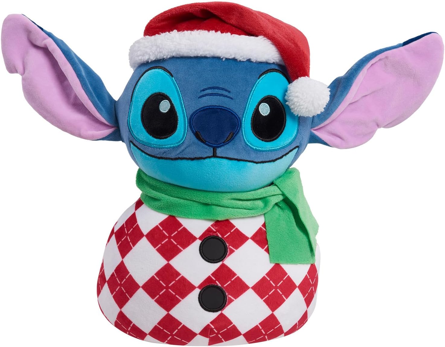 Stitch 12-inch Weighted Snowman Plush Stuffed Animal, Lilo and Stitch, Super Soft Fabric, Kids Toys for Ages 3 Up by Just Play