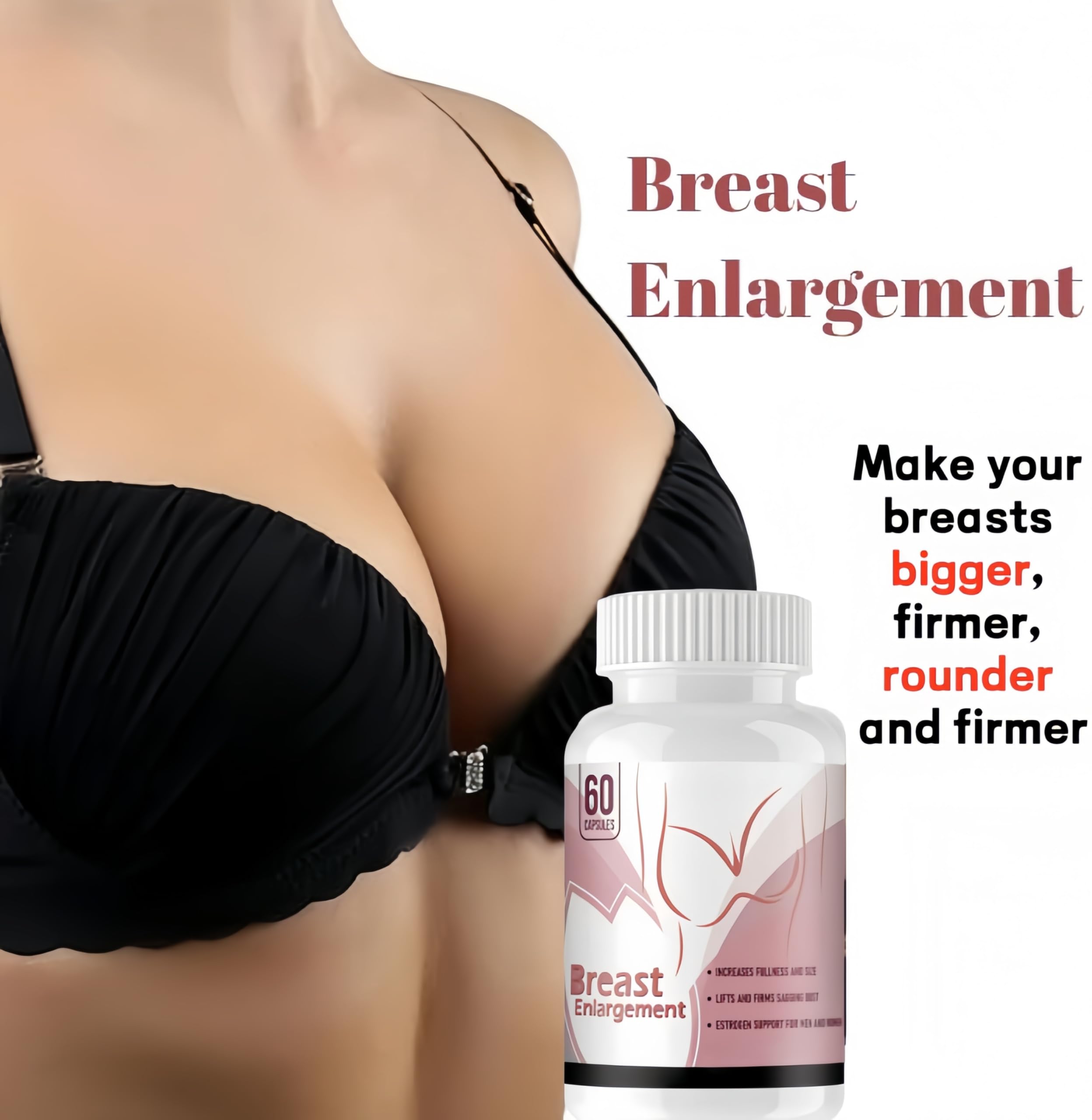 Cápsulas para Agrandar los Senos, Adelgazar la Cintura, Agrandar las Caderas y Promover el Rápido Crecimiento de las Nalgas