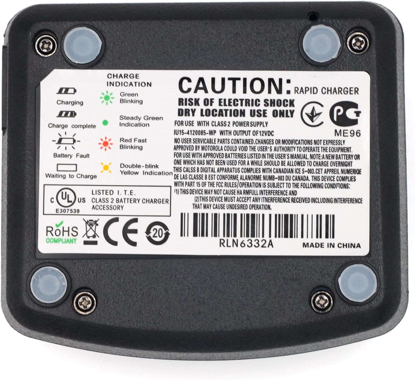 Kymate RLN6175 RLN6304 RLN6332A Rapid Charger for Motorola CP110 RDU4160D RDU4100 RDM2070D RDU2080 RDU2020 RDV5100 RDV2080 RDV2020 Two Way Radio Battery Charging RLN6305 RLN6308 RLN6351 : Electronics