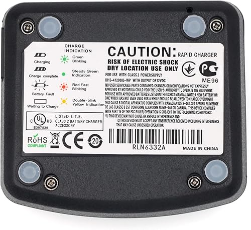 Miniatura 6 de Cargador rápido RLN6175 RLN6304 RLN6332 para Motorola CP110 RDU4160D RDU4100 RDM2070D RDU2080 RDU2020 RDV5100 RDV2080 RDV2020 carga de batería de