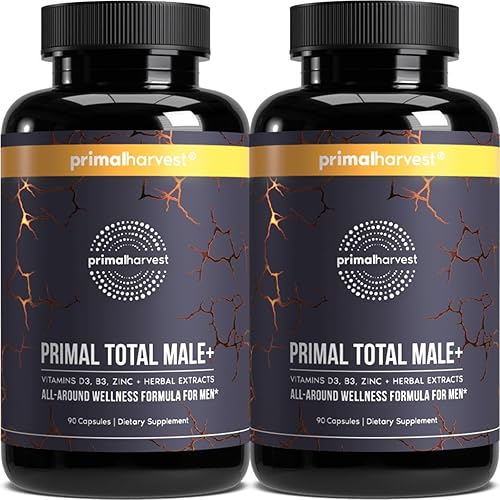 Miniatura 8 de Primal Harvest Primal Total Natural Tribulus Terrestris Masculino, Fenogreco, Ginseng coreano, Maca Root Horny Goat Weed para hombres Booster, Max