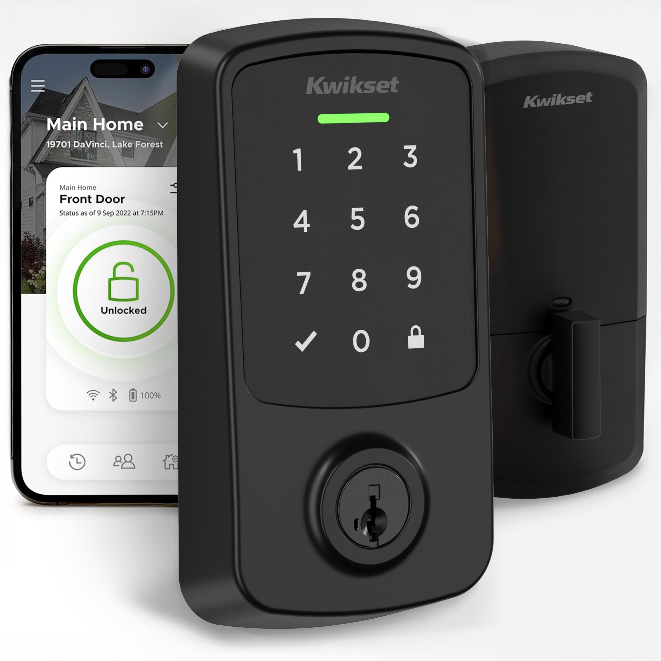 Aura Reach Smart Lock Matter Over Thread and Bluetooth Enabled Keyless Entry Door Loc
