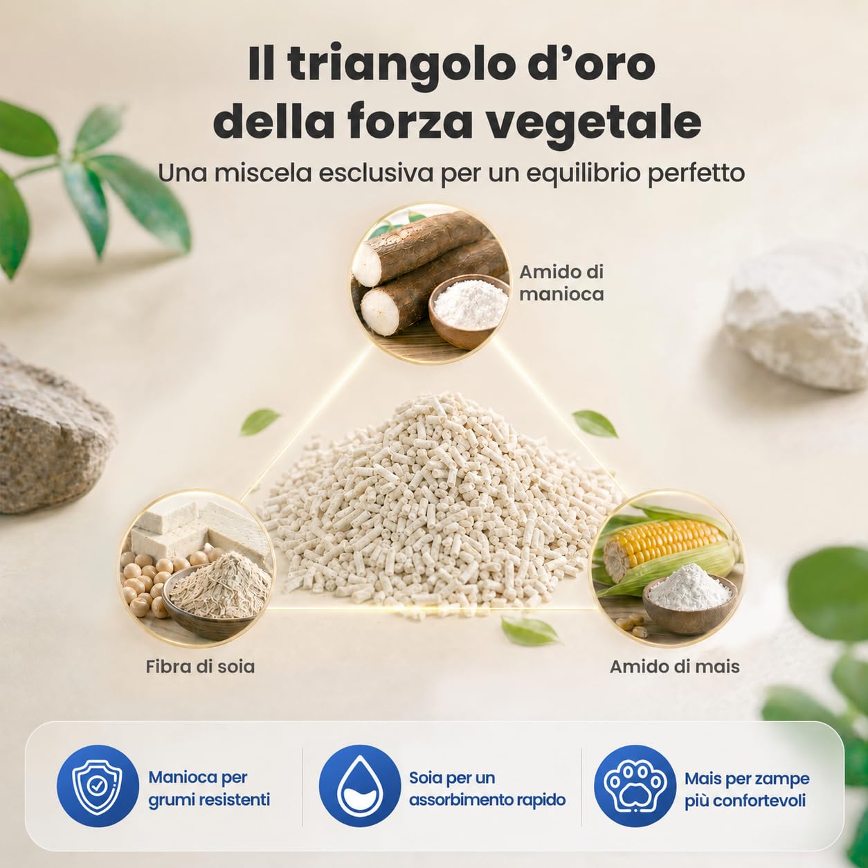 Neakasa Lettiera per gatti in manioca e tofu, agglomerante, controllo degli odori, ingredienti naturali vegetali, ultra assorbente e ad asciugatura rapida, bassa polvere